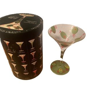 Lolita hand painted collectible Martini Glass